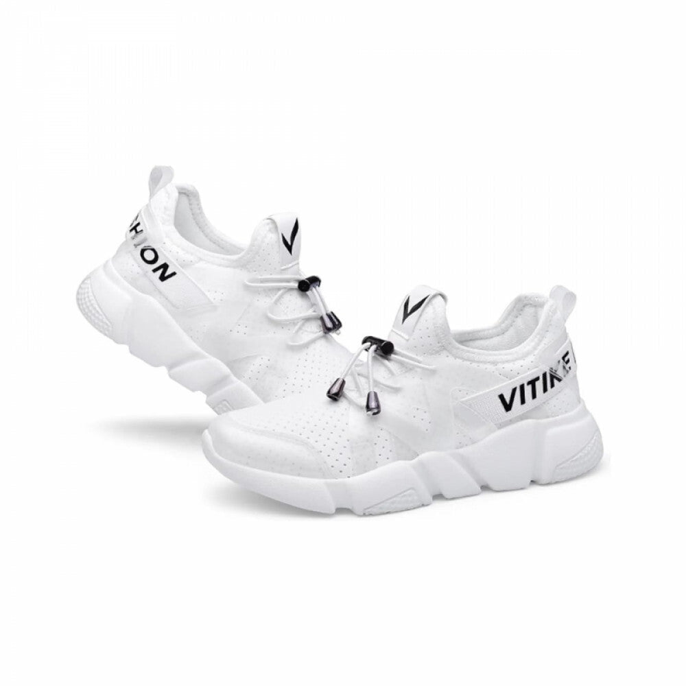 ASHION Vitike Kinder Turnschuhe Weiß