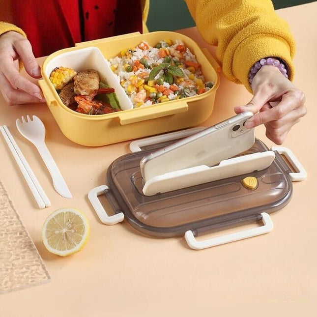 BSHOP Geteiltes Aufbewahrungs-Essensbehälter-Set 1300 ml