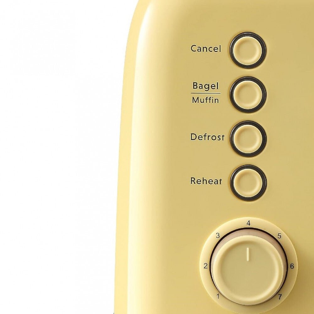 Buydeem DT620E 2-Scheiben Toaster – Extra breite Schlitze, 7 Bräunungsstufen, Bagel-Funktion
