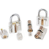 Ključavnice za vadbo lockpickinga, 6 prozornih – za začetnike, nemška navodila, Curious Smith