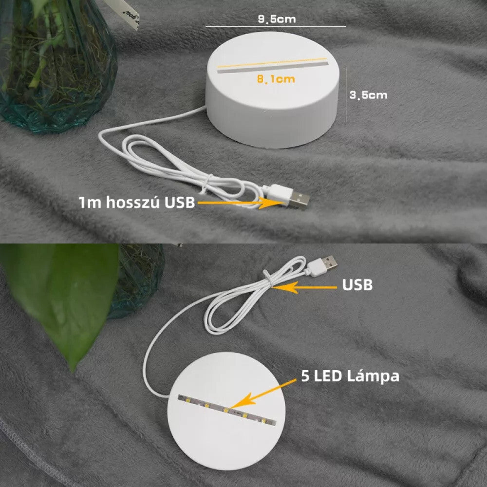 DreamLED Dekorative LED-Lampe, 3D Herzförmige Luftballons