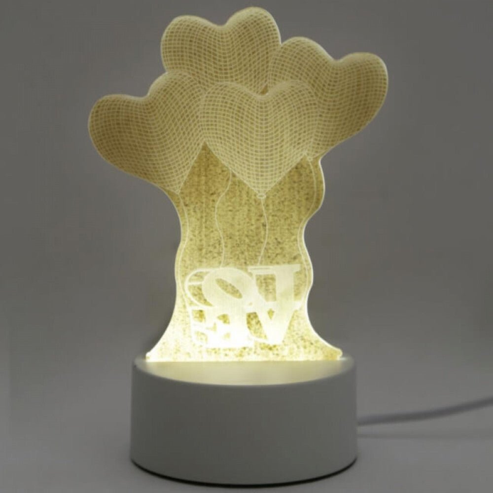 DreamLED Dekorative LED-Lampe, 3D Herzförmige Luftballons