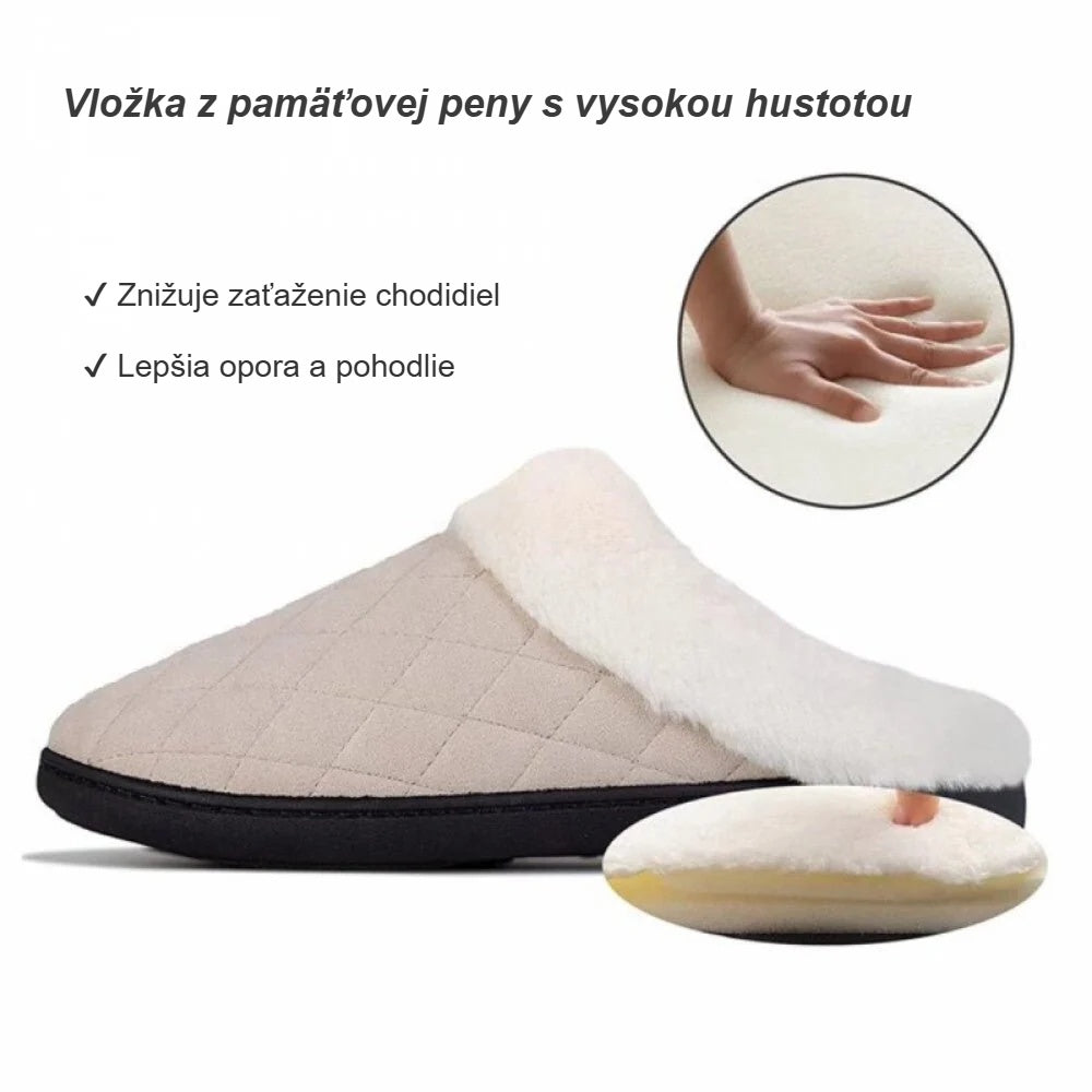 Dámske papuče s vložkou z pamäťovej peny s vysokou hustotou