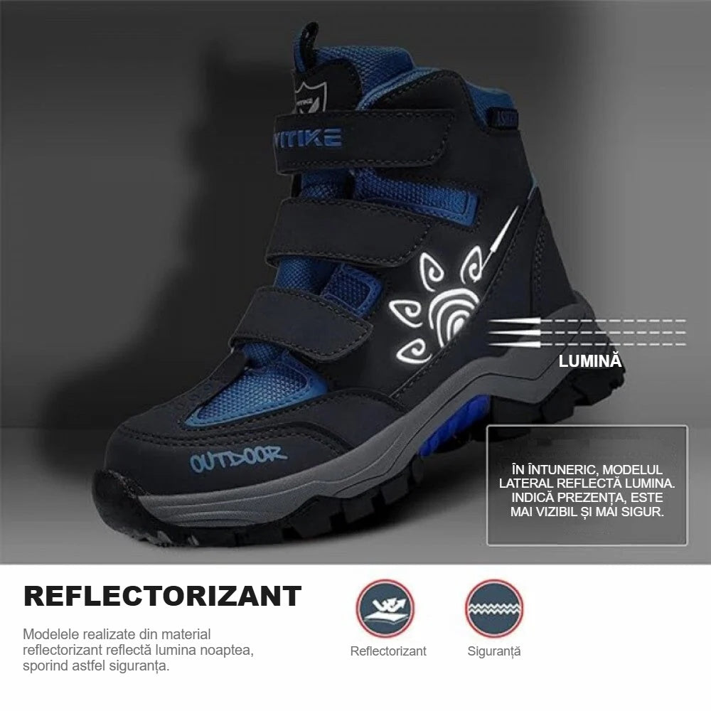 Ghete de iarnă cu model reflectorizant în întuneric