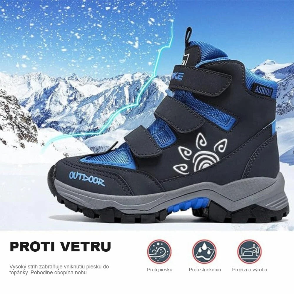 Zimná obuv s vysokým strihom odolná proti vetru v snehu