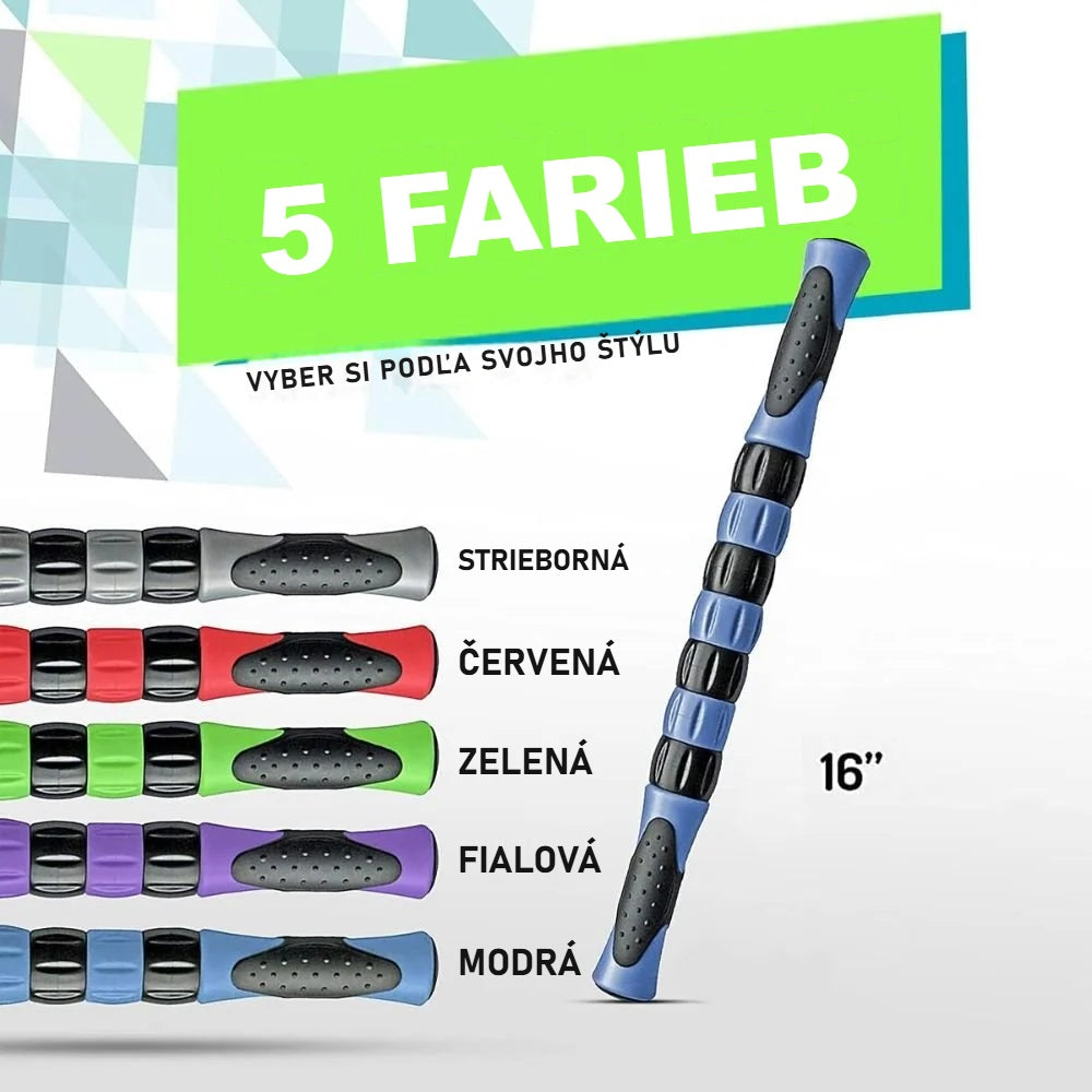Dĺžka masážnej tyče, prevedenia s farebnými valčekmi