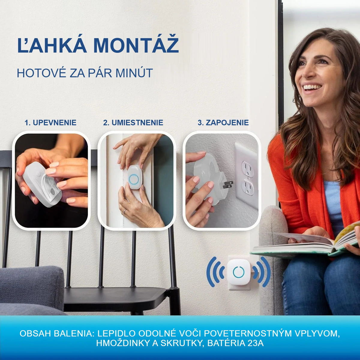 Inštalácia bezdrôtového zvončeka za pár minút: upevnenie, umiestnenie, zapojenie