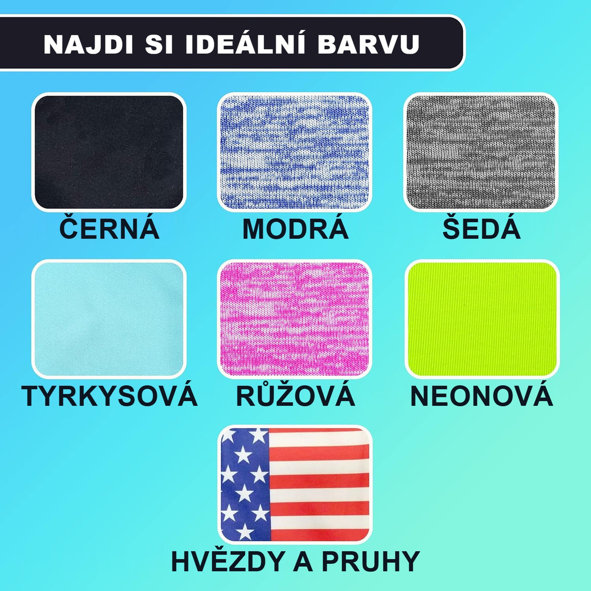 Vzorky materiálu pouzdra na mobil na ruku na vzorníku barev