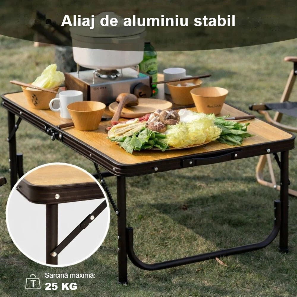 Picioarele din aluminiu ale mesei de camping, sarcină maximă 25 kg