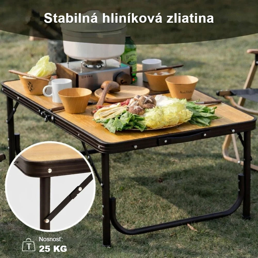 Hliníkové nohy kempingového stola, nosnosť 25 kg