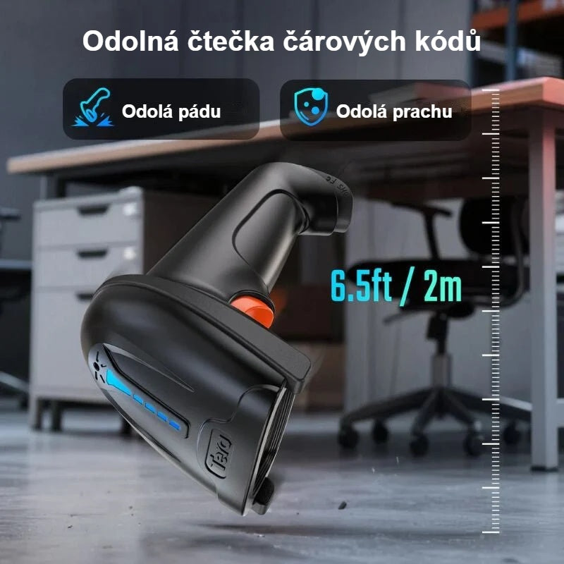 Odolná čtečka čárových kódů ve skladu, odolnost proti pádu z 2 m