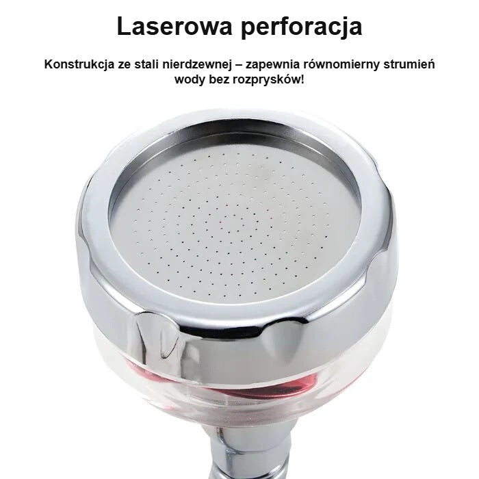 Perforowana laserowo płytka wylotowa perlatora ze stali nierdzewnej