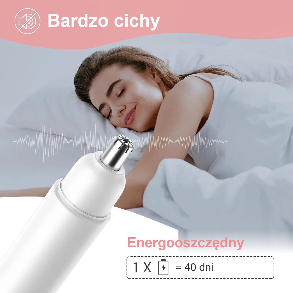 Cichy trymer do nosa – jedna bateria na ok. 40 dni