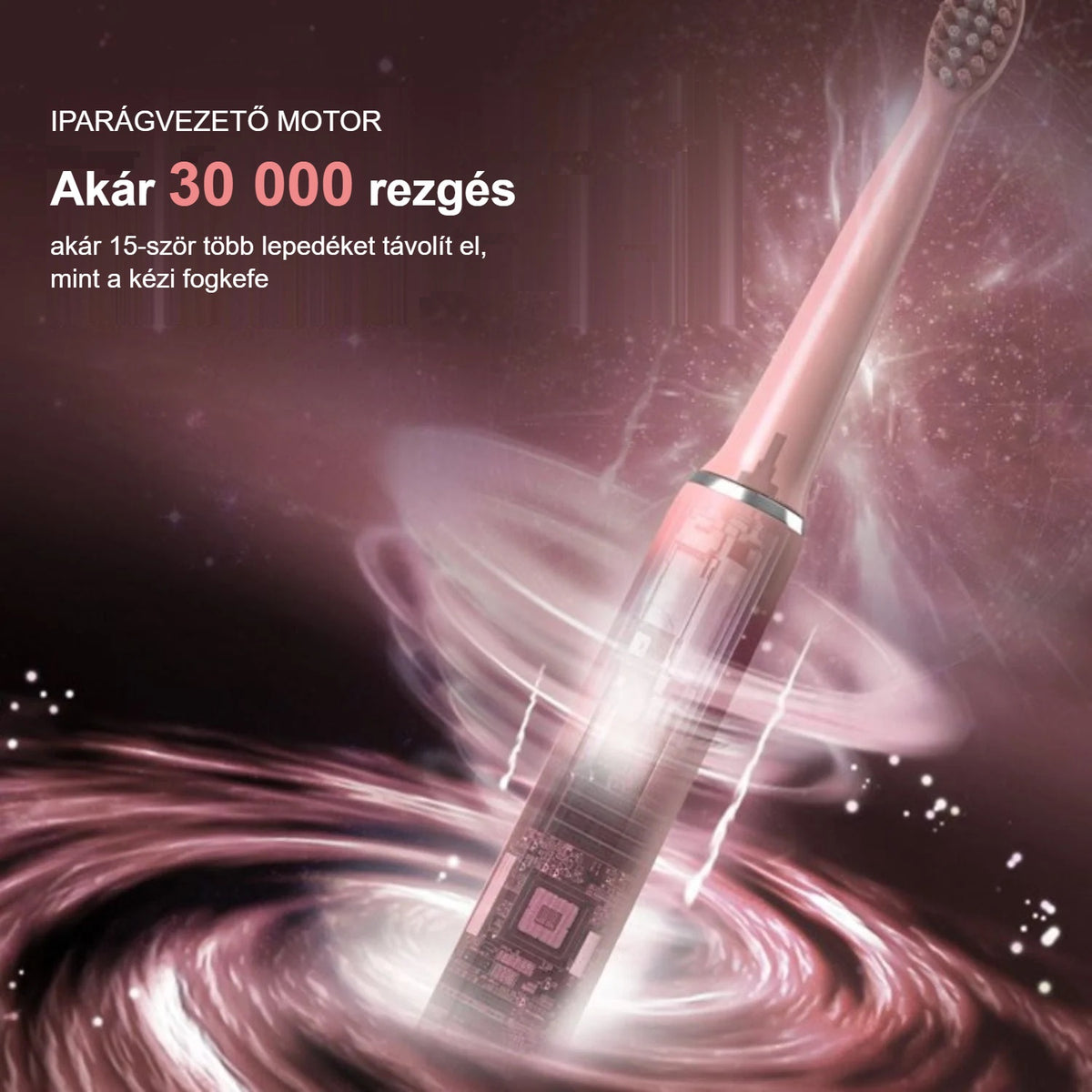 Szónikus fogkefe motorja akár 30 000 rezgéssel