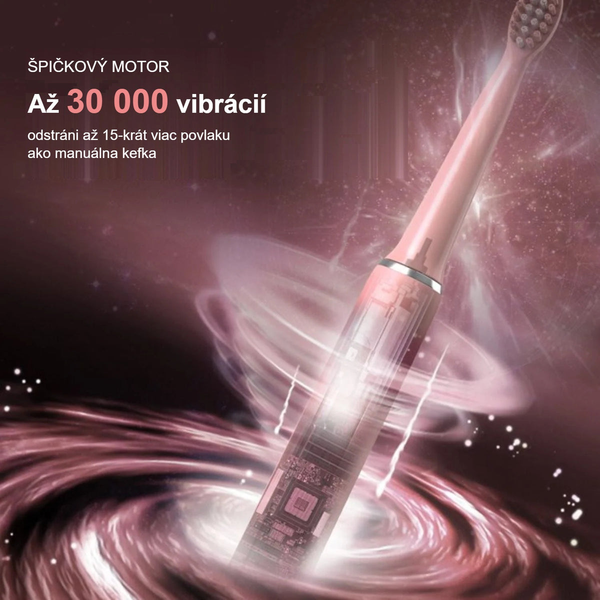 Motor sonickej zubnej kefky s až 30 000 vibráciami