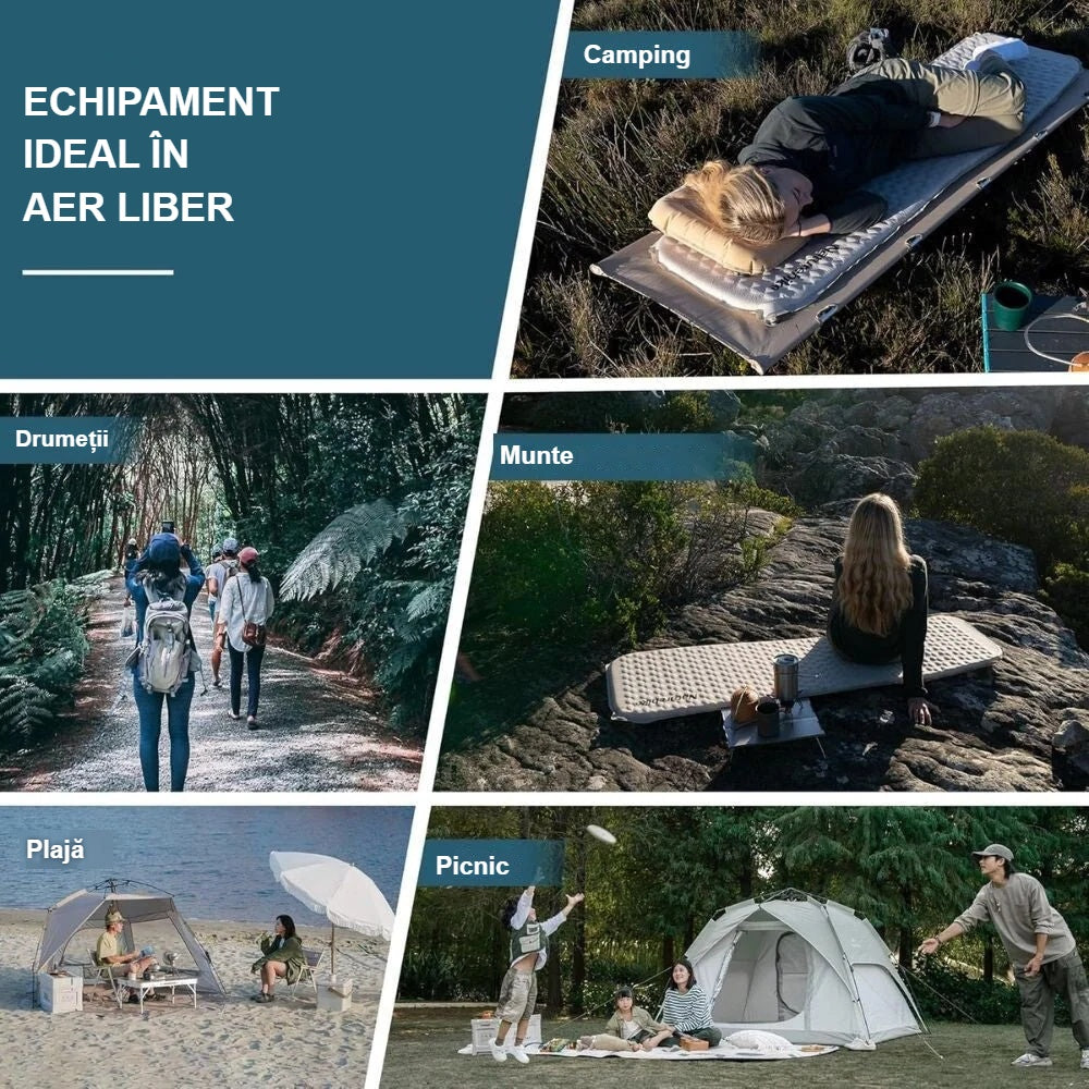 Saltea de camping pentru camping, drumeții, munte, plajă și picnic