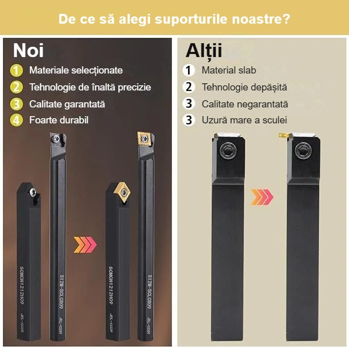 Comparația suporturilor pentru cuțite de strung cu alte produse