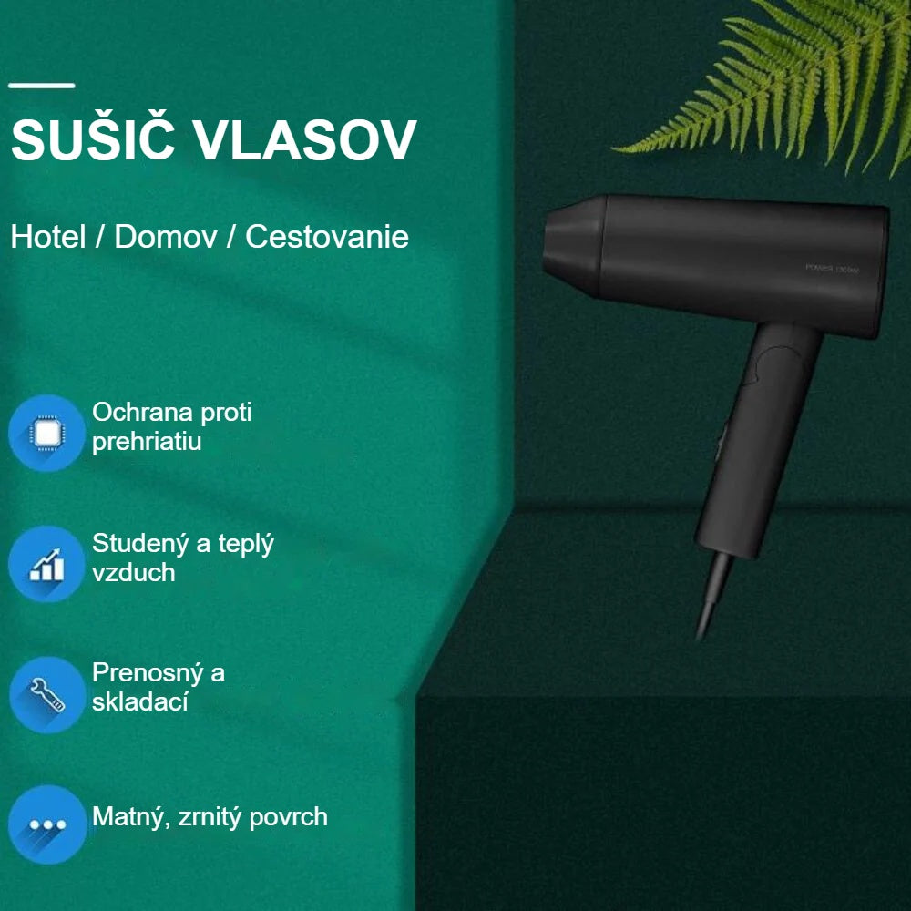 Funkcie sušiča vlasov na použitie doma, v hoteli a na cestách