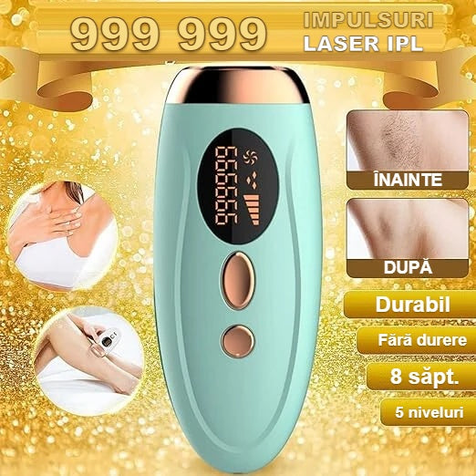 Epilator IPL cu 999 999 de impulsuri, zone de piele înainte și după