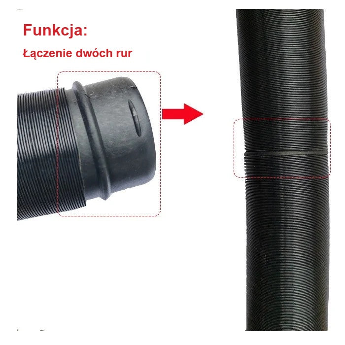 Łączenie dwóch rur grzewczych złączką