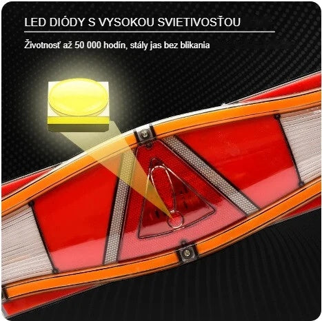 Jasné LED diódy zadnej lampy zblízka