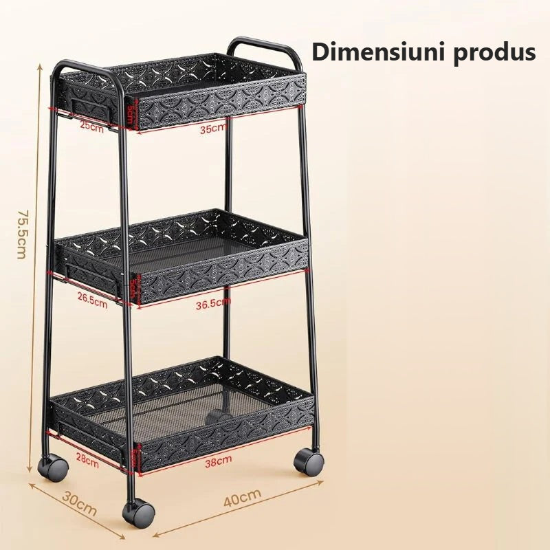 Dimensiunile căruciorului metalic de depozitare