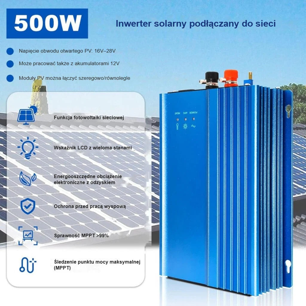 Najważniejsze funkcje inwertera on-grid 500 W