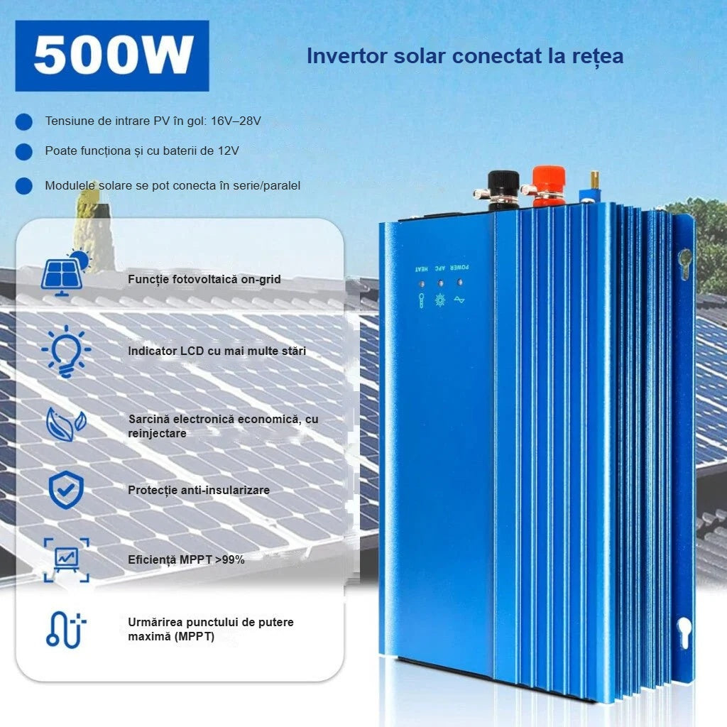 Principalele funcții ale invertorului on-grid de 500 W