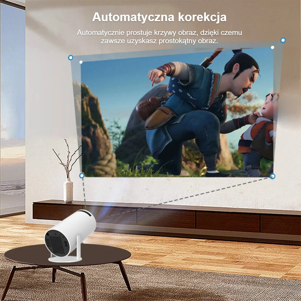 Automatyczna korekcja trapezowa obrazu wyświetlanego pod kątem