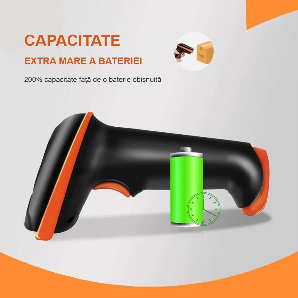 Bateria de mare capacitate a cititorului de coduri de bare