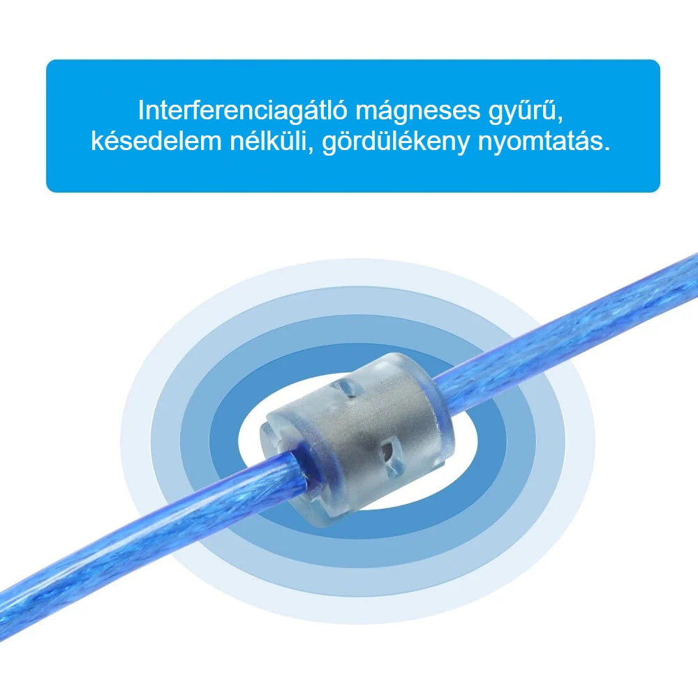 Nyomtatókábel zavarszűrő ferritgyűrűje