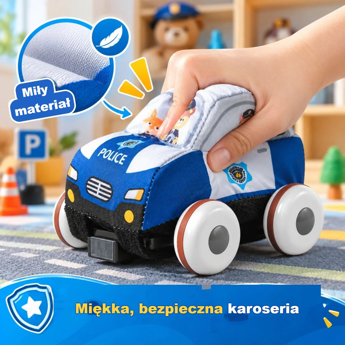 Zdalnie sterowany radiowóz z miękką, ściskaną karoserią