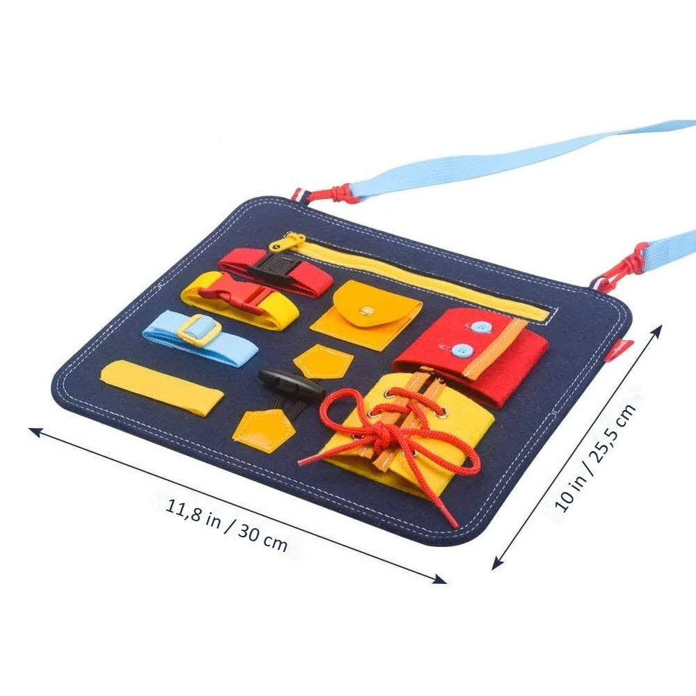 Montessori tabuľa s ramenným popruhom, 30 × 25,5 cm