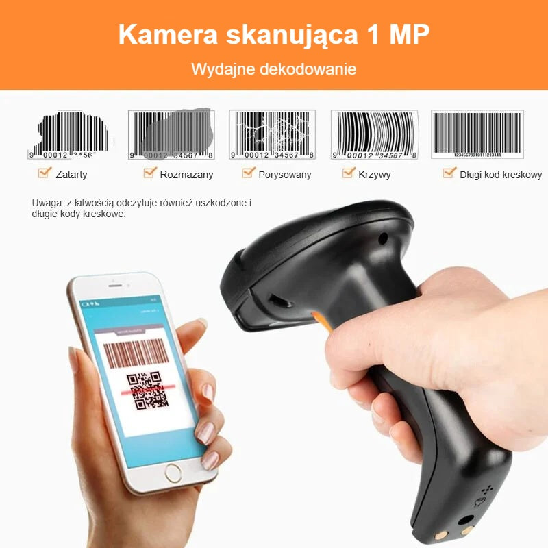 Kamera 1 MP: skanowanie kodu QR z ekranu telefonu
