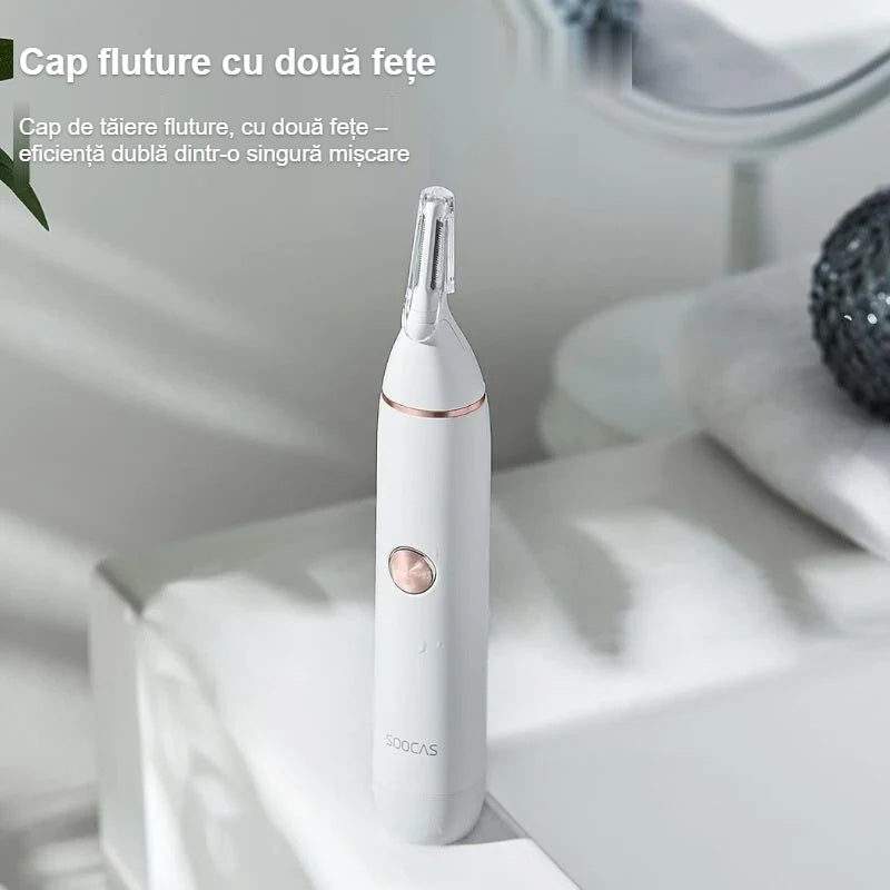 Capul de tăiere tip fluture, cu două fețe, al trimmerului pentru nas