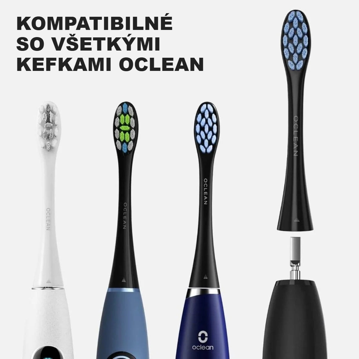 Kompatibilita náhradnej hlavice Oclean so sonickými elektrickými zubnými kefkami Oclean
