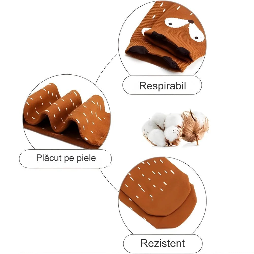 Materialul șosetelor pentru copii: respirabil, plăcut pe piele, rezistent