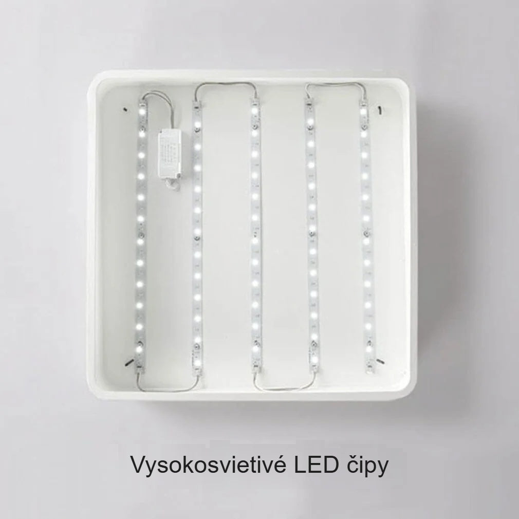 Vnútro LED stropného svietidla s LED čipmi s vysokou svietivosťou