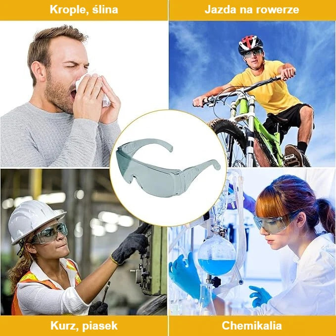 Okulary ochronne dla całej rodziny: praca, rower, laboratorium