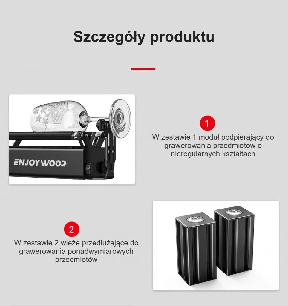 Moduł podpierający i dodatkowa podpora osi obrotowej