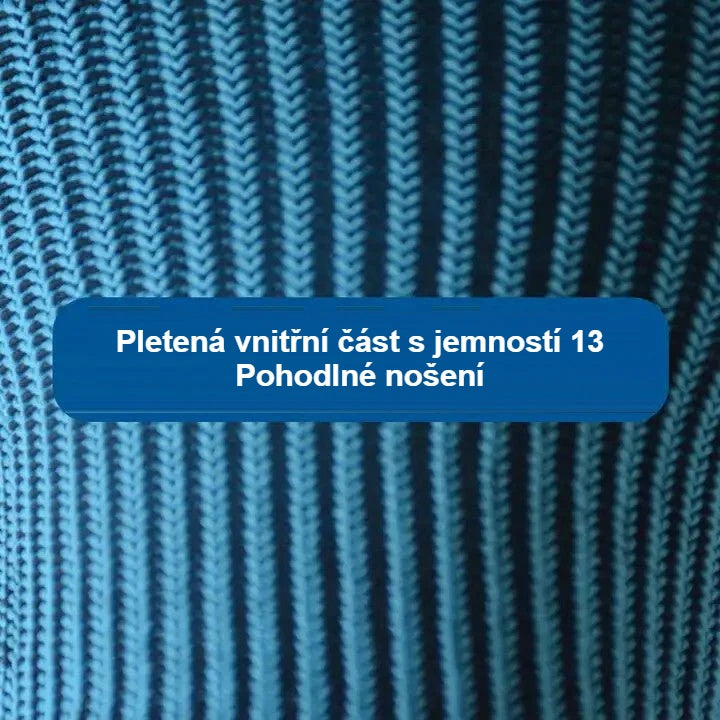 Pletená vnitřní část montážních rukavic s jemností 13 zblízka