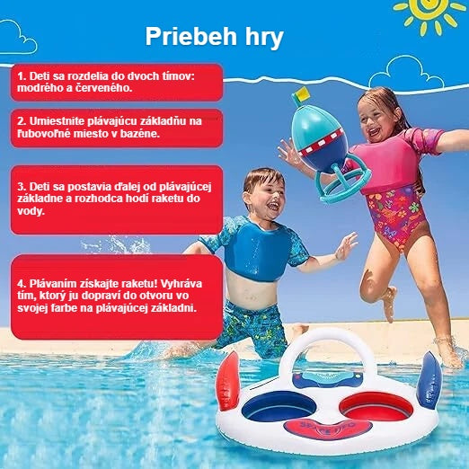 Pravidlá nafukovacej hry do bazéna, deti vo vode
