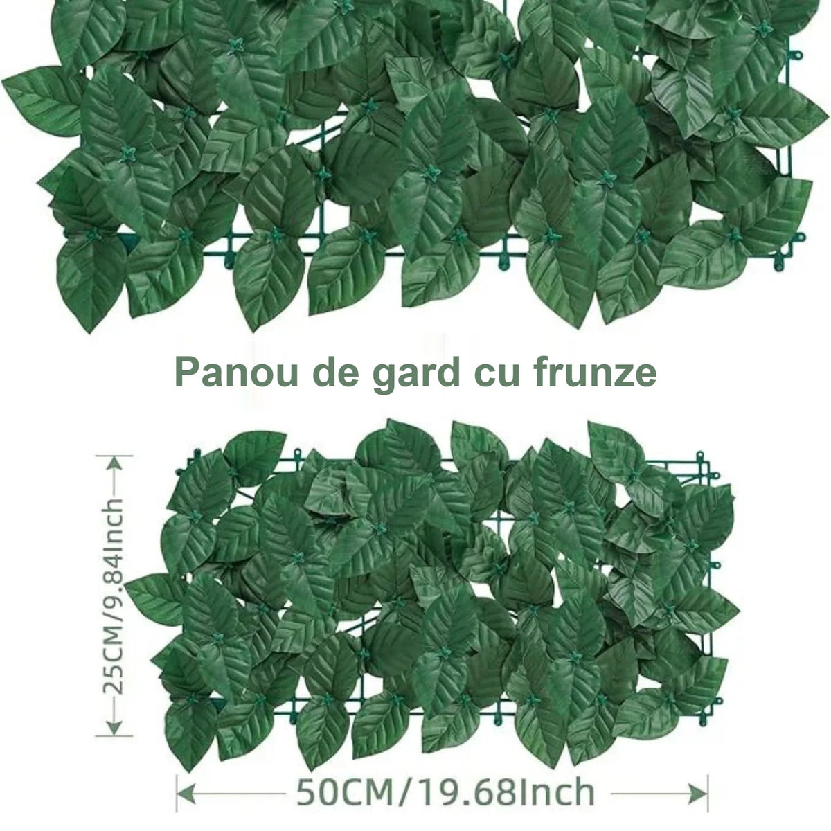 Dimensiunile panoului pentru gard: 25 × 50 cm