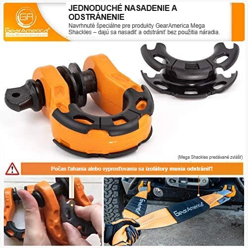 Nasadenie a odstránenie izolátora Mega Shackle krok za krokom