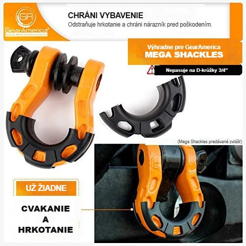 Izolátor Mega Shackle chráni nárazník a vybavenie