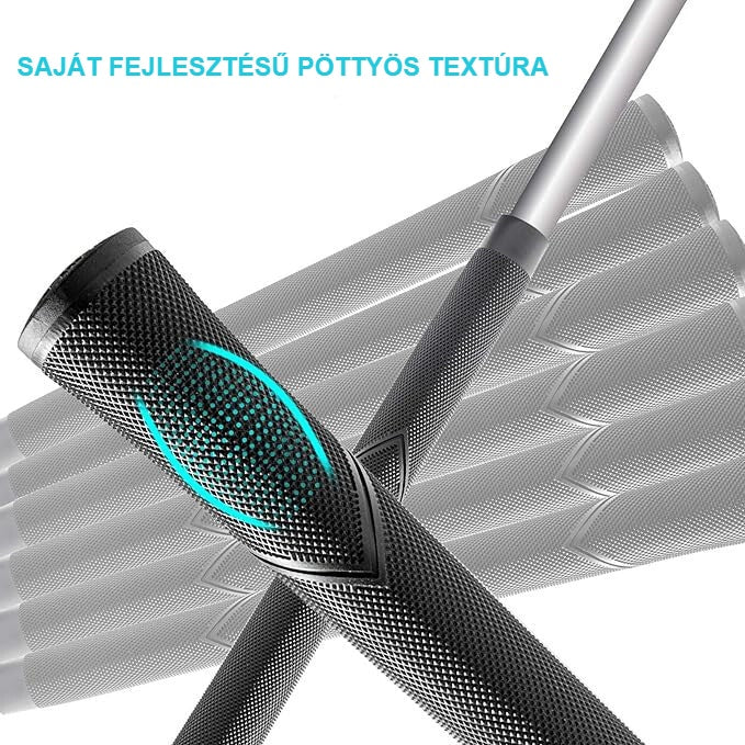 Golfütő markolat csúszásmentes pöttyös textúrája közelről