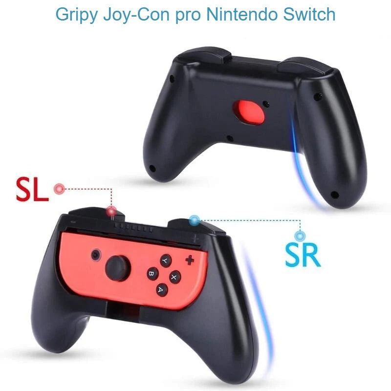 Gripy Joy-Con pro Nintendo Switch s tlačítky SL a SR