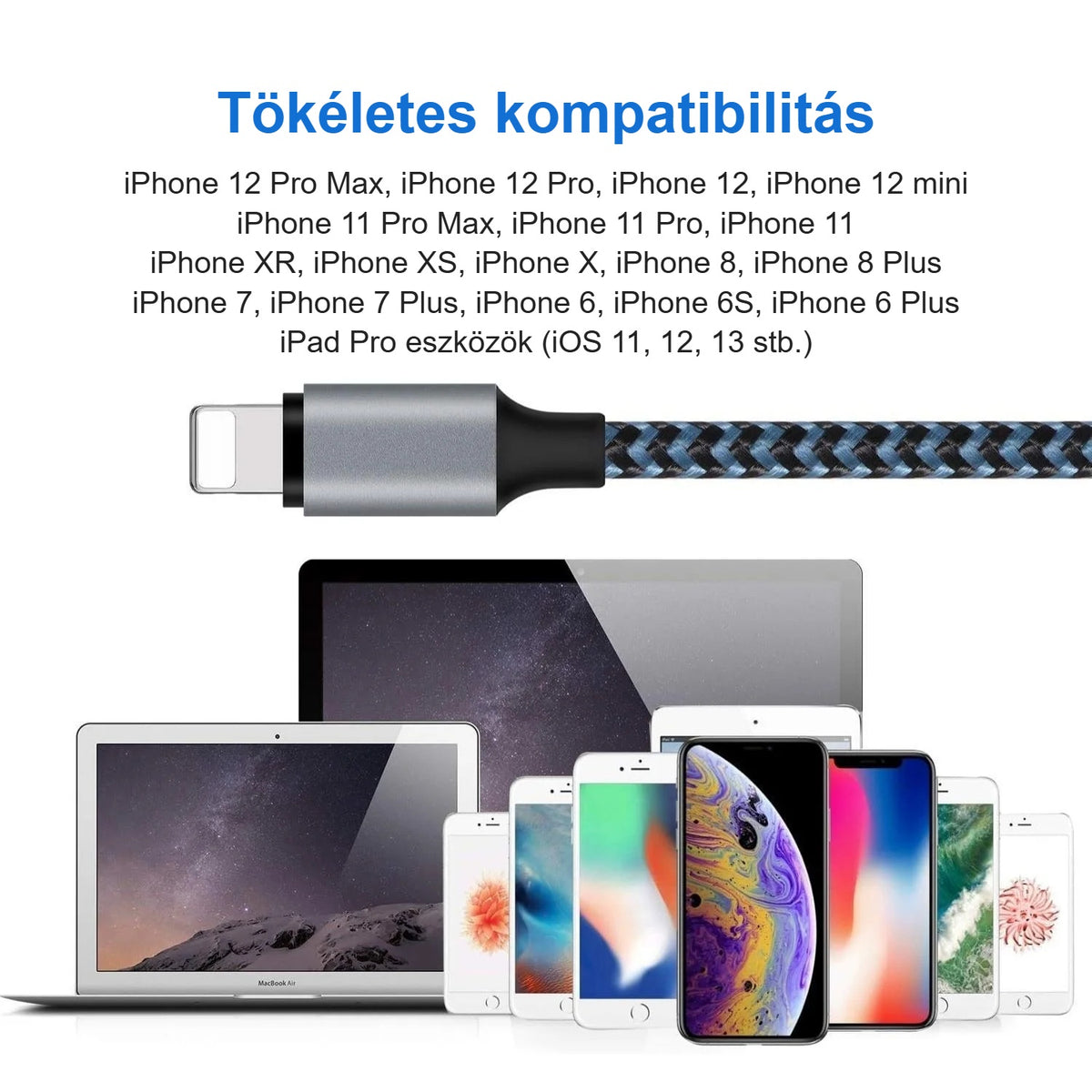 iPhone töltőkábellel kompatibilis Apple eszközök