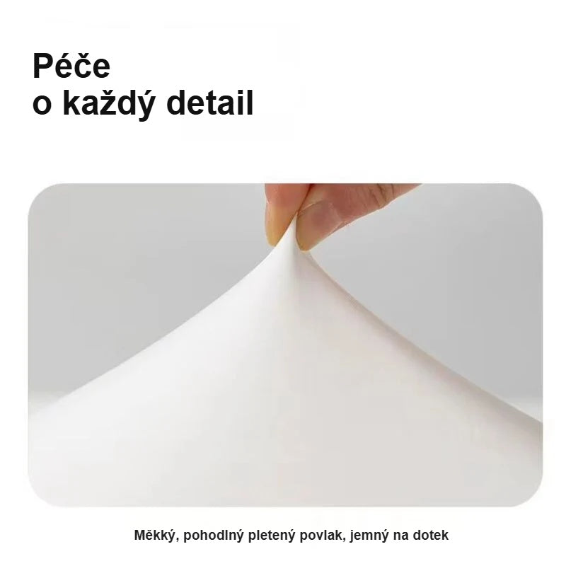 Detail povlaku polštáře pod krk