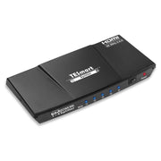 TESmart UHD HDMI сплитер 1x4 – 4K@60Hz, HDR, 18 Gbps (черен)